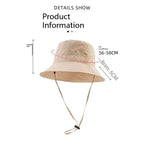 1PCWaterproof Fisherman Hat Can be Receivable Bag Basin Hat Summer Thin Quick-drying Outdoor Mountaineering Hat Men's Sun Hat fo