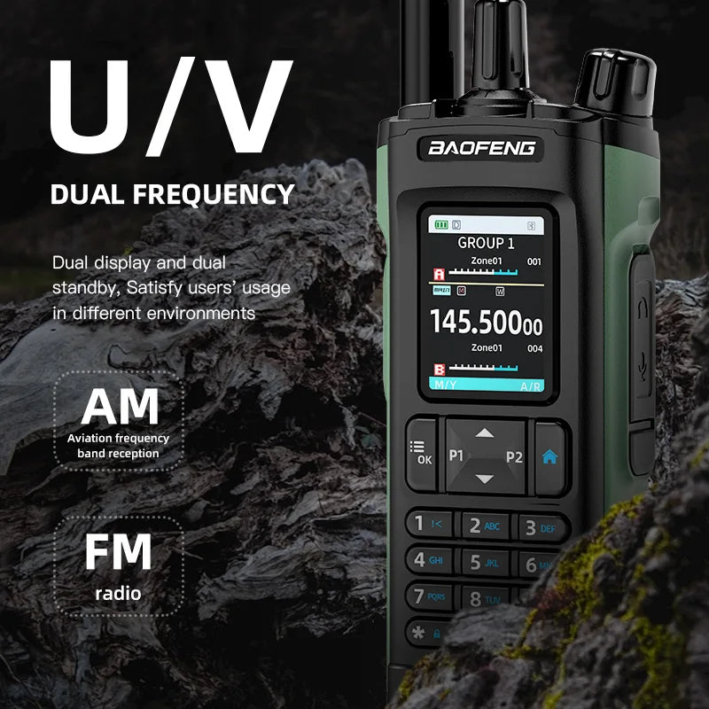 Walkie Talkie DMR GPS 10W Programming Multi Band Wireless Copy Frequency Type-C DM-32UV Ham 2 Way Ra