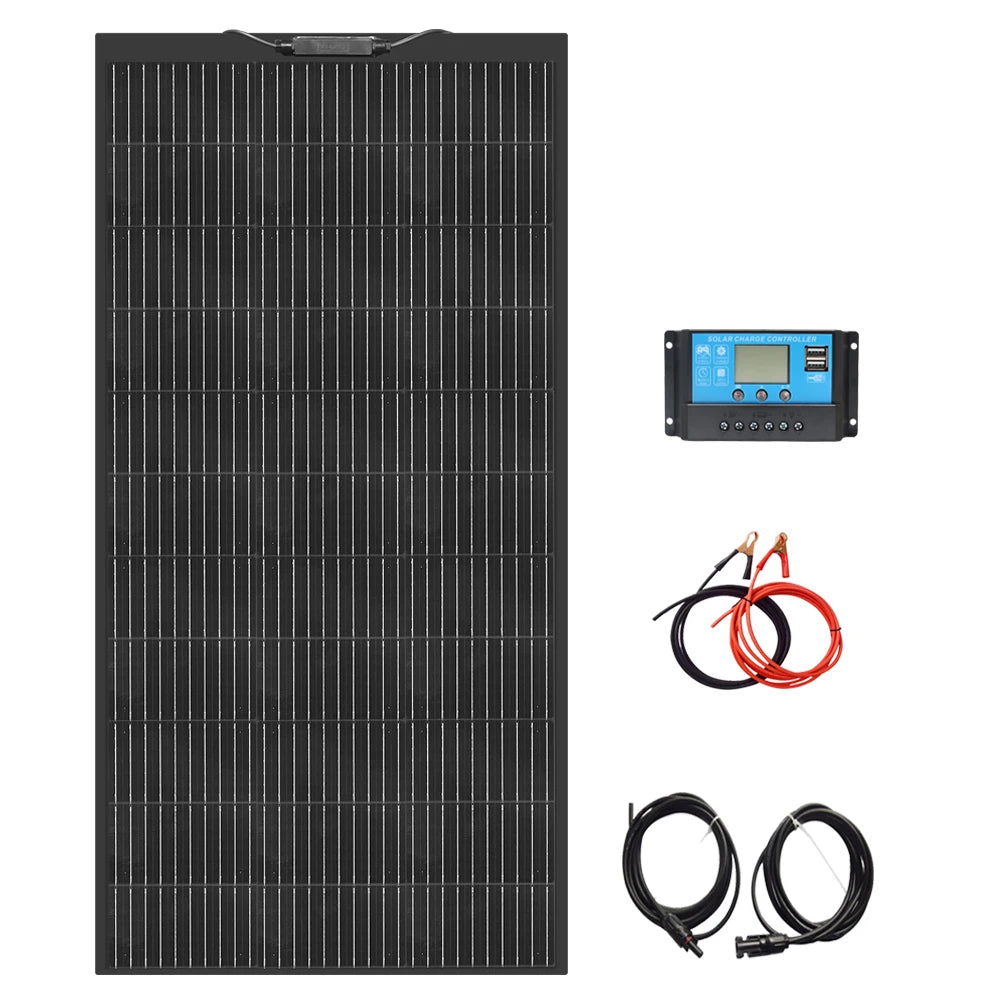 12V 50W, 19.8V 100W Flexible Photovoltaic Solar Panels, Battery Charger For Car, Boat, Camper, Campsite