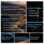 GPS Computer  Touchscreen Map Navigation 35 Hours Battery Life  IPX7 Waterproof Route Planning