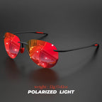 Ultra Light 12g TR90 Frameless Polarized Aviator Sunglasses - Flexible & Comfort Fit Unisex for Driving, Fishing, Outdoor