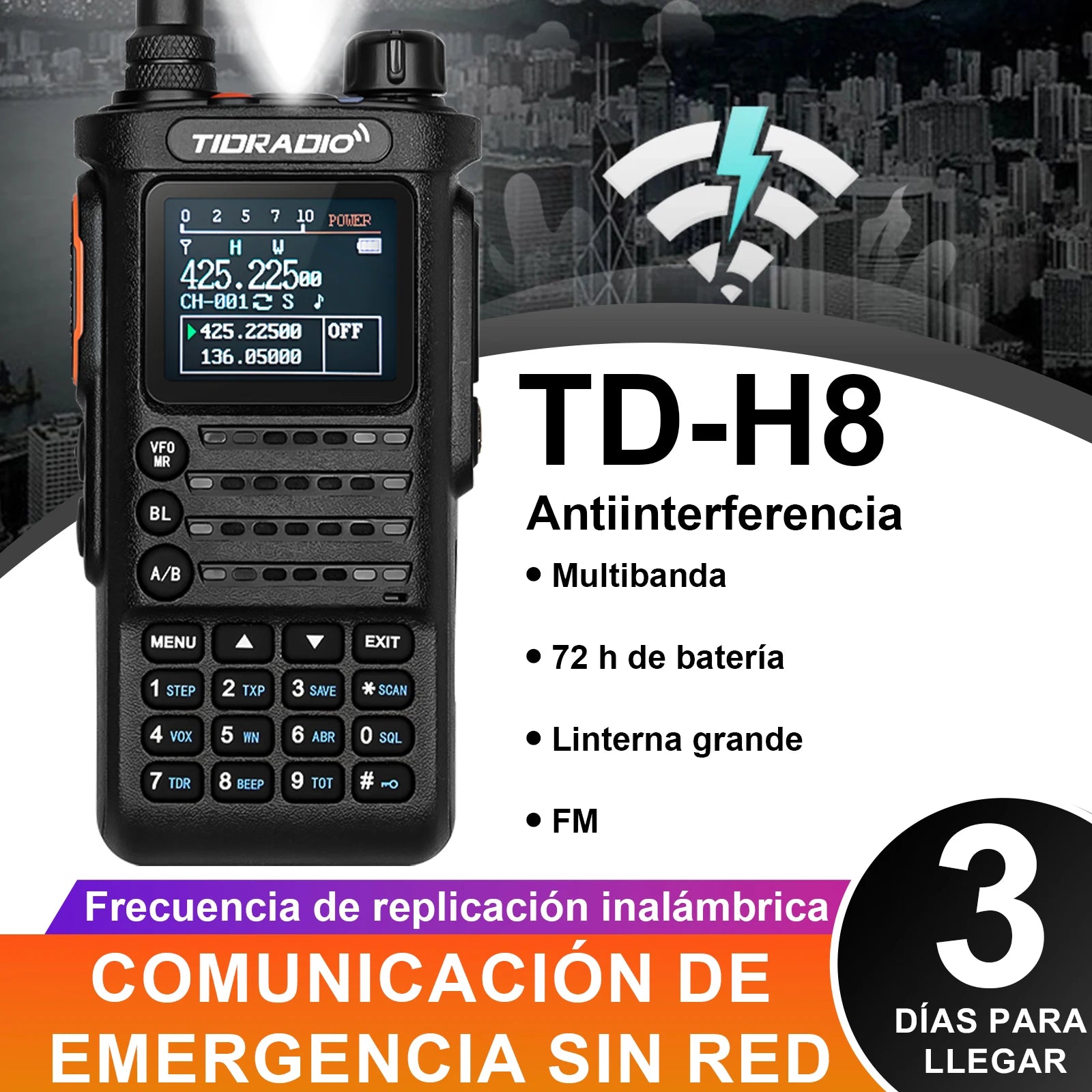 2nd Generation 10W Profession Walkie Talkie,  Long Range Emergency Radio, Portable Two Way Radio Receiver Search Repeaters