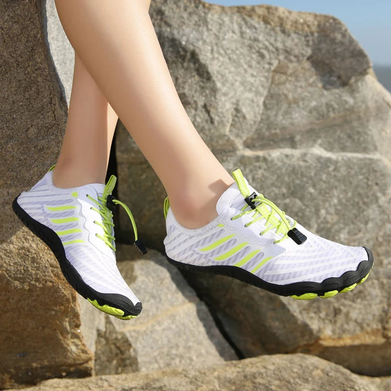Men Water Shoes Beach Barefoot Swimming Surfing Seaside Aqua Shoes Upstream Wading Sneakers Fitness Hiking Walking Footwear