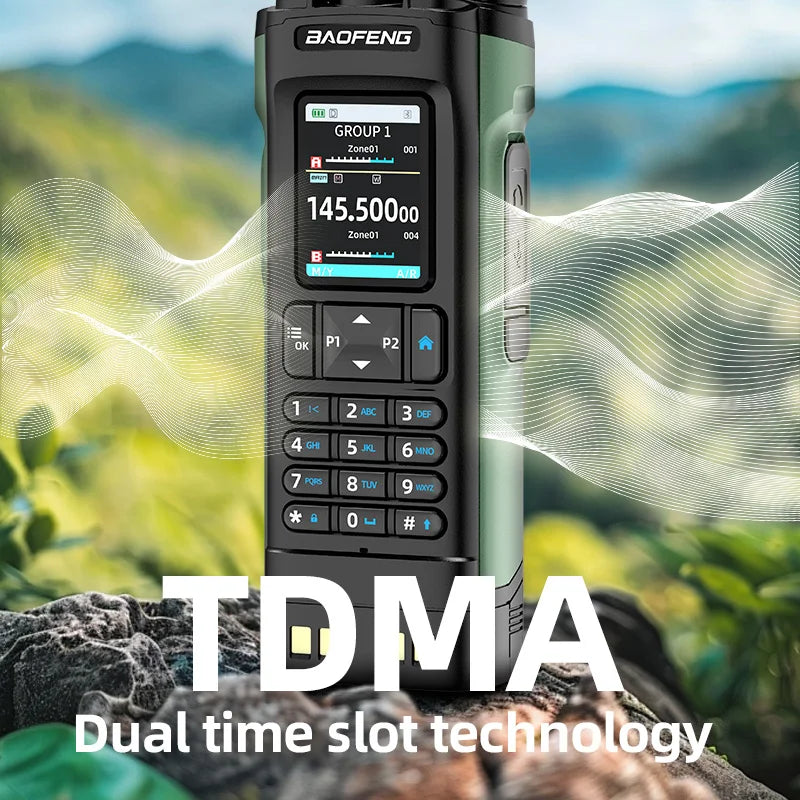 Walkie Talkie DMR GPS 10W Programming Multi Band Wireless Copy Frequency Type-C DM-32UV Ham 2 Way Ra