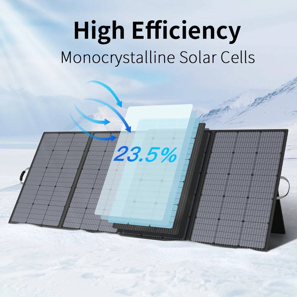 400W Portable Solar Panel 31 V Foldable Solar Panels Charger with 7 in 1 Solar Cable for Camping , Outdoor, Powerstation