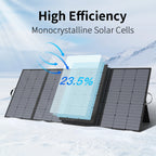 400W Portable Solar Panel 31 V Foldable Solar Panels Charger with 7 in 1 Solar Cable for Camping , Outdoor, Powerstation