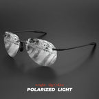 Ultra Light 12g TR90 Frameless Polarized Aviator Sunglasses - Flexible & Comfort Fit Unisex for Driving, Fishing, Outdoor