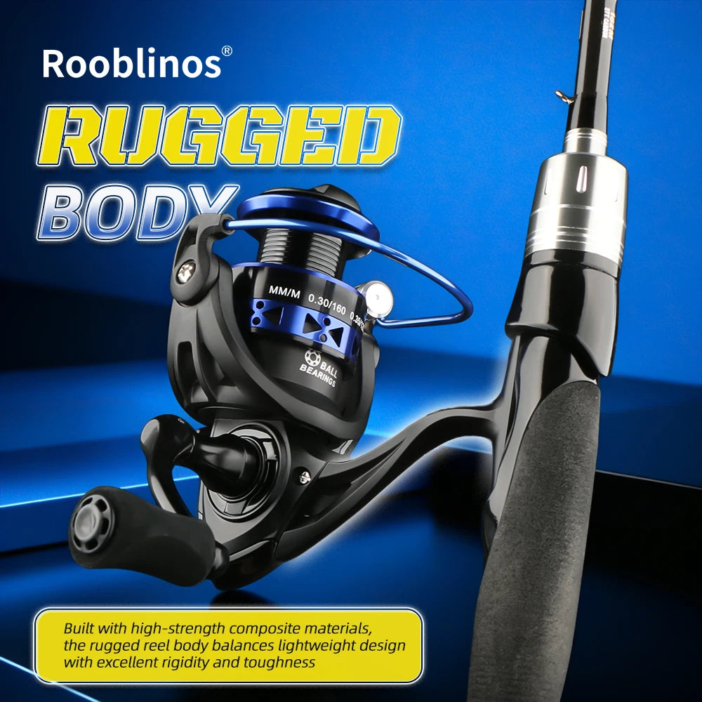 CASTING Spinning Reel Metal Spool 5.2:1 Gear Ratio 12BB Saltwater Freshwater Fishing Reel