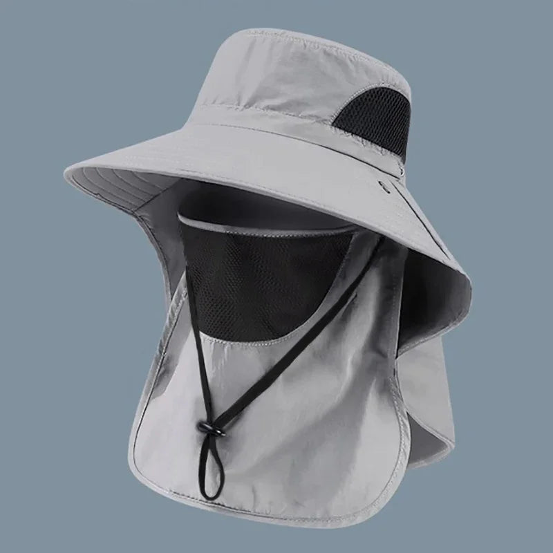Summer Sun Hats With UV Protection For Outdoors,  Hunting, Hiking & Camping With Visor And Neck Flap For Men & Women.