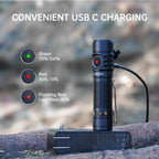 C29 3000Lm Type-C Rechargeable Flashlight LED Powerful 21700 EDC Torch IPX8 for Camping