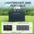 400W Portable Solar Panel 31 V Foldable Solar Panels Charger with 7 in 1 Solar Cable for Camping , Outdoor, Powerstation