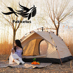 2-4 Person Automatic Pop Up Camping Tent, Instant Quick Setup Portable Windproof Tent, Lightweight Backpacking Shelter for Outdoor Travel Hiking Picnic