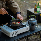 3PCS Cookware Set Pot Pan Kettle Set Portable Cooker Set For 2-3 Person With Mesh Bag For Camping Backpacking Outdoor Picnic