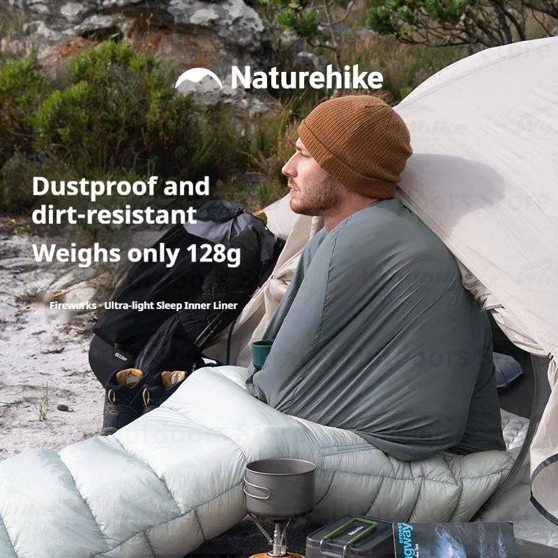 Sleeping Bag Liner 128g Ultralight Single Stretch Envelope Soft Style For Tourism Camping Sleeping Bags Accessories