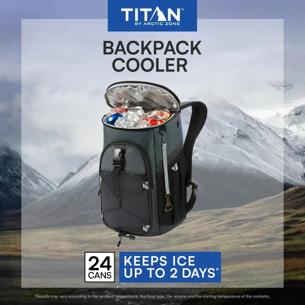 24 Can Backpack Cooler, 16 Quart, Basalt Gray