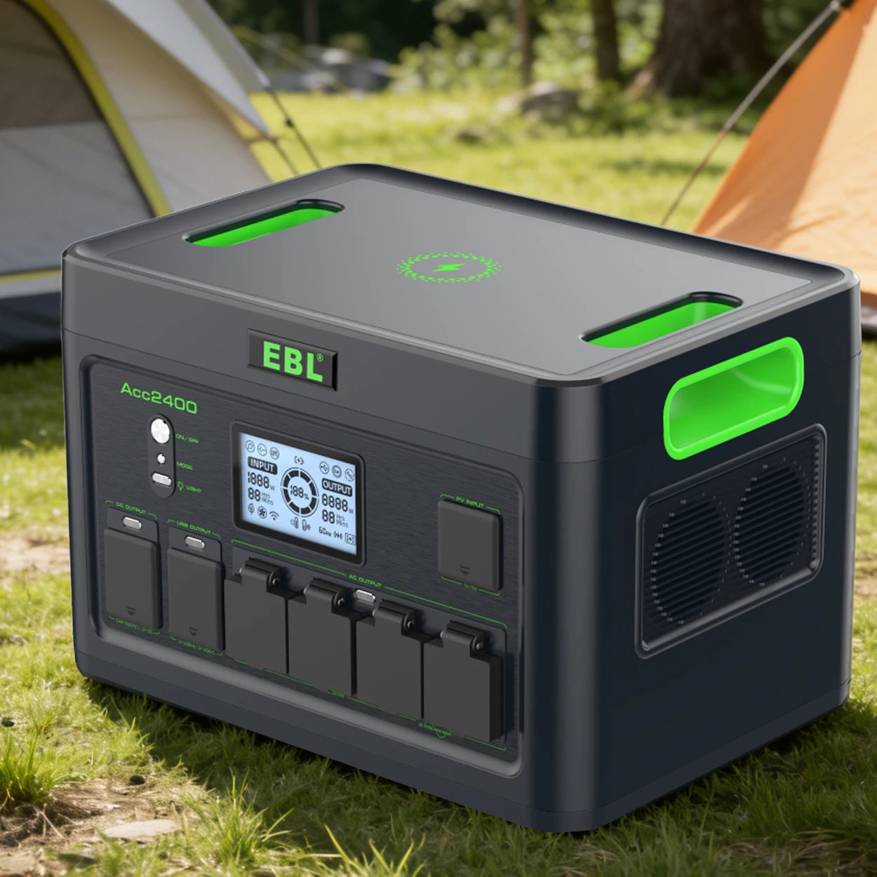 2400W Portable Power Station/Generator 1843Wh Capacity With Pure Sine Wave AC Output For Emergency Backup Battery for Home OR Outdoor Use
