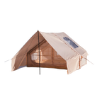 Large Luxury Inflatable Glamping Tent with Manual Hand Pump, Easy Setup 4 Season Anti-Snow Spacious Family Shelter, Weatherproof Air Tent for Outdoor Camping, Backyard Party & Wilderness Adventure