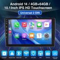 7", 9" or 10“ 2 DIN Android 15 4 GB Plus 64GB Multimedia Player GPS Navigation Tablet With Bluetooth And WIFI