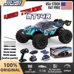 1/14 Scale Fast Brushless RC Truck 4X4 with 3S LiPo Battery-Includes 4 Spare Parts Kits LightBlue