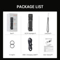 C29 3000Lm Type-C Rechargeable Flashlight LED Powerful 21700 EDC Torch IPX8 for Camping