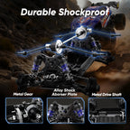 1/14 Scale Fast Brushless RC Truck 4X4 with 3S LiPo Battery-Includes 4 Spare Parts Kits LightBlue