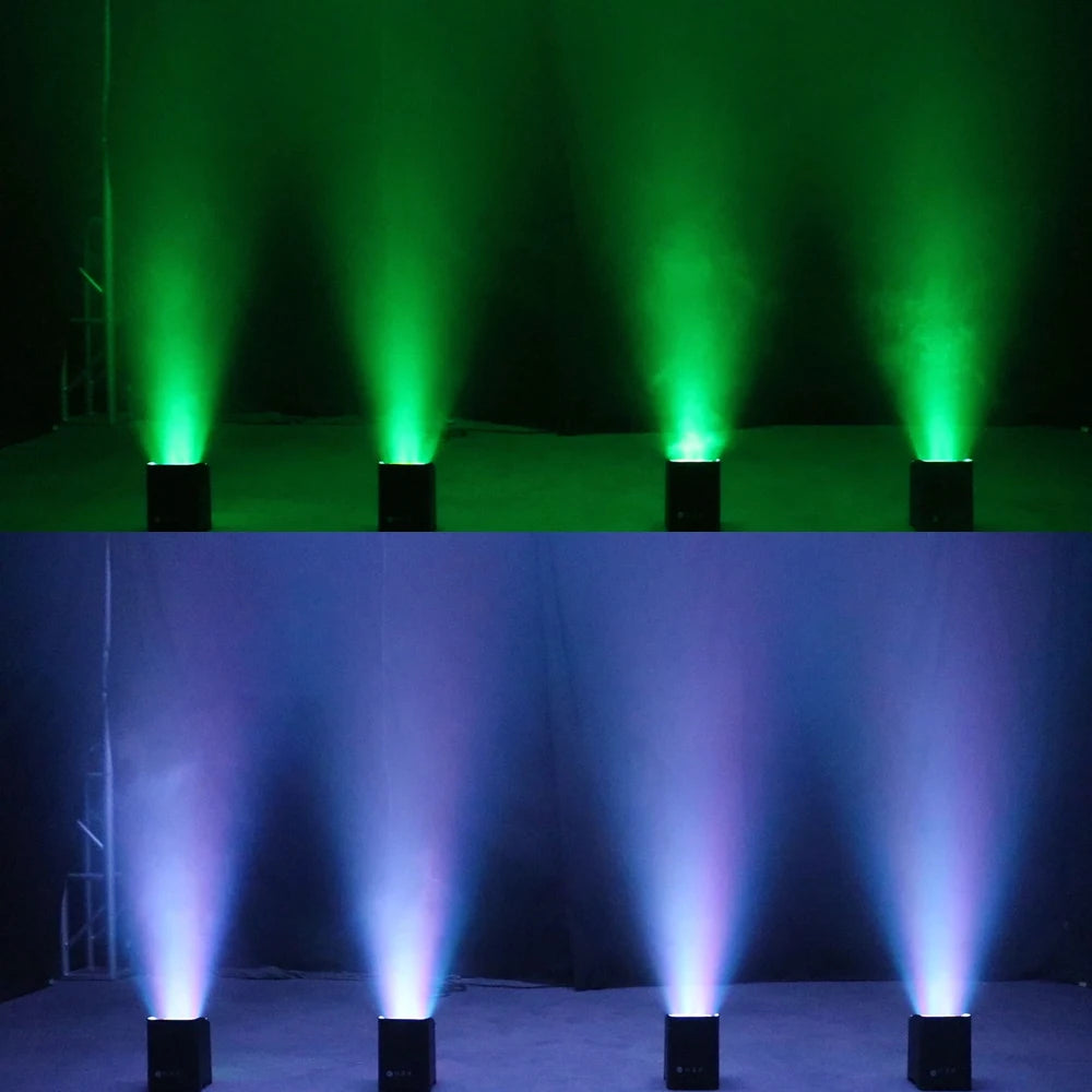 4Pcs/6pcs/8pcs Wireless Remote Control Wifi APP Smart LED Par 6x18W 6in1 RGBAW+UV Battery lamp