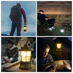 LED Camping Lantern 360° Panoramic Light | Warm & Cool White Modes Portable Tent Lamp for Hiking Fishing Emergency