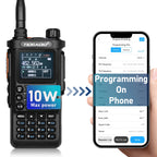 2nd Generation 10W Profession Walkie Talkie,  Long Range Emergency Radio, Portable Two Way Radio Receiver Search Repeaters