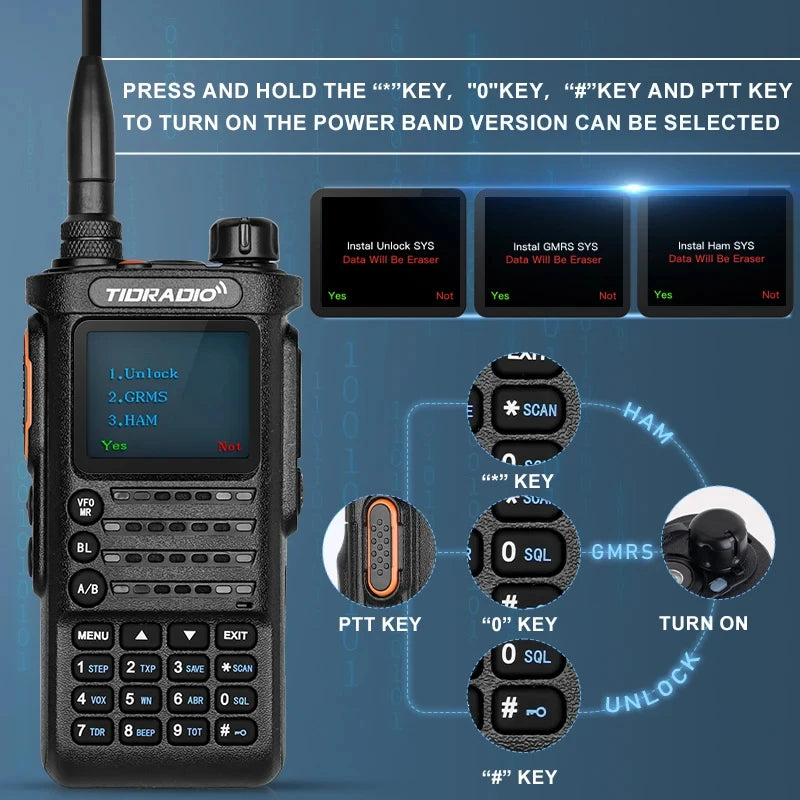 2nd Generation 10W Profession Walkie Talkie,  Long Range Emergency Radio, Portable Two Way Radio Receiver Search Repeaters