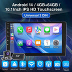7", 9" or 10“ 2 DIN Android 15 4 GB Plus 64GB Multimedia Player GPS Navigation Tablet With Bluetooth And WIFI