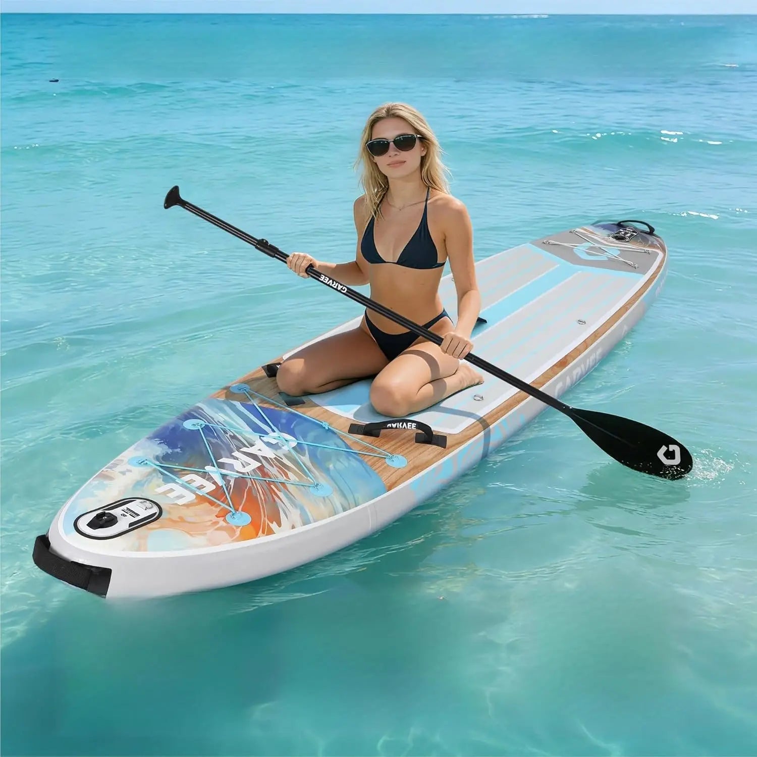 11ft  Inflatable Stand Up Paddleboard With Premium SUP Accessories,  450lbs Capacity, With Camera Mount