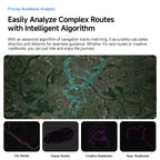 GPS Computer  Touchscreen Map Navigation 35 Hours Battery Life  IPX7 Waterproof Route Planning