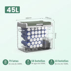 25L 35L 45L Car Refrigerator 12V Compressor Fridge Freezer 12/24V DC 100-240V AC Portable Cooler for Camping Travel