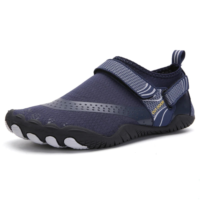 Mens' Water Shoes Quick Dry Non-Slip Five Finger Shoes For Wading, Swimming, Barefoot, Fishing or Boating. Lightweight Summer Aqua Sneakers