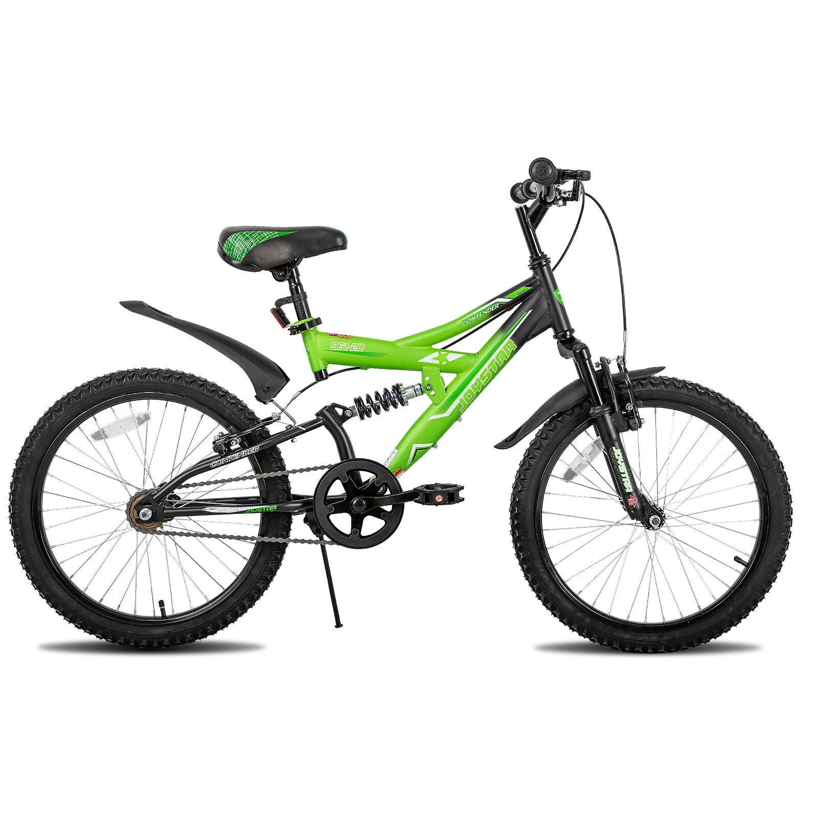 20 Inch Kids' Bike for Kids Ages 5-13 Years Old, Dual-Suspension Kids Mountain Bike