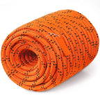 220ft Dual-Weave Polyester Rope 48-Strand Outdoor Accessories Emergency Cord for Camping Swinging Rappelling Rescue