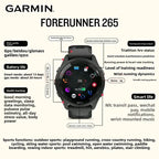 GPS 46mm Smartwatch 1.3" AMOLED Touchscreen Display Heart Rate Monitoring Training Metric Message Notice