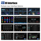 7", 9" or 10“ 2 DIN Android 15 4 GB Plus 64GB Multimedia Player GPS Navigation Tablet With Bluetooth And WIFI