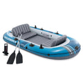 Inflatable Boat Set: Includes Deluxe 54in Boat Oars and High-Output Pump – Adjustable Seats