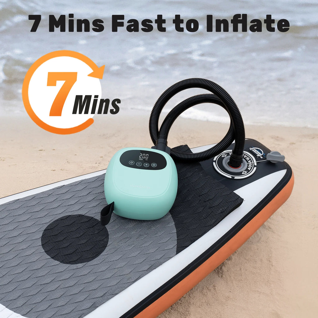 Electric 20PSI SUP Pump 38.48Wh Battery Paddle Board Inflation for Kayak Boat Tent Surfing Board Stand Up