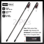 2PCs Trekking Poles Carbon Fiber 115g Ultra-Light For Hiking & Camping. Foldable Outdoor Gear