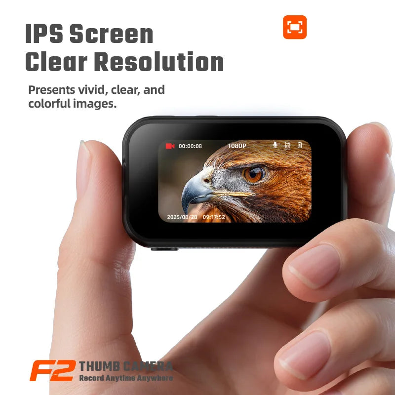 1.44-inch HD 1080p Thumb-Sized Action Camera for Kids, Outdoor Video Recorder, Mini Compact Action Camera with Memory Card