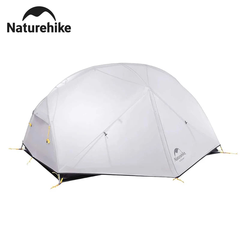 2 Person Tent 20D Nylon 210T Waterproof Ultralight Camping Hiking Tent with Mat Backpacking Travel Tent