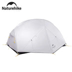 2 Person Tent 20D Nylon 210T Waterproof Ultralight Camping Hiking Tent with Mat Backpacking Travel Tent