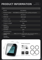 Bike Computer GPS Speedometer Road Bike MTB IPX6 Waterproof Wireless Stopwatch Cycling Odometer Bicycle Accessories