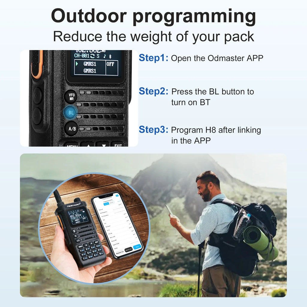 2nd Generation 10W Profession Walkie Talkie,  Long Range Emergency Radio, Portable Two Way Radio Receiver Search Repeaters