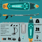 Stand Up Paddle Board, Inflatable Paddle Board with Premium Accessories, SUP Board with Non-Slip EVA Deck, Suitable for Sea Lake