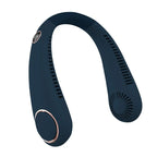 Mini Neck Mounted Fan Portable Bladeless Neck USB Rechargeable Air Cooler 5 File Speed Summer Sports Fan Outdoor Sports Fans