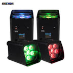 4Pcs/6pcs/8pcs Wireless Remote Control Wifi APP Smart LED Par 6x18W 6in1 RGBAW+UV Battery lamp