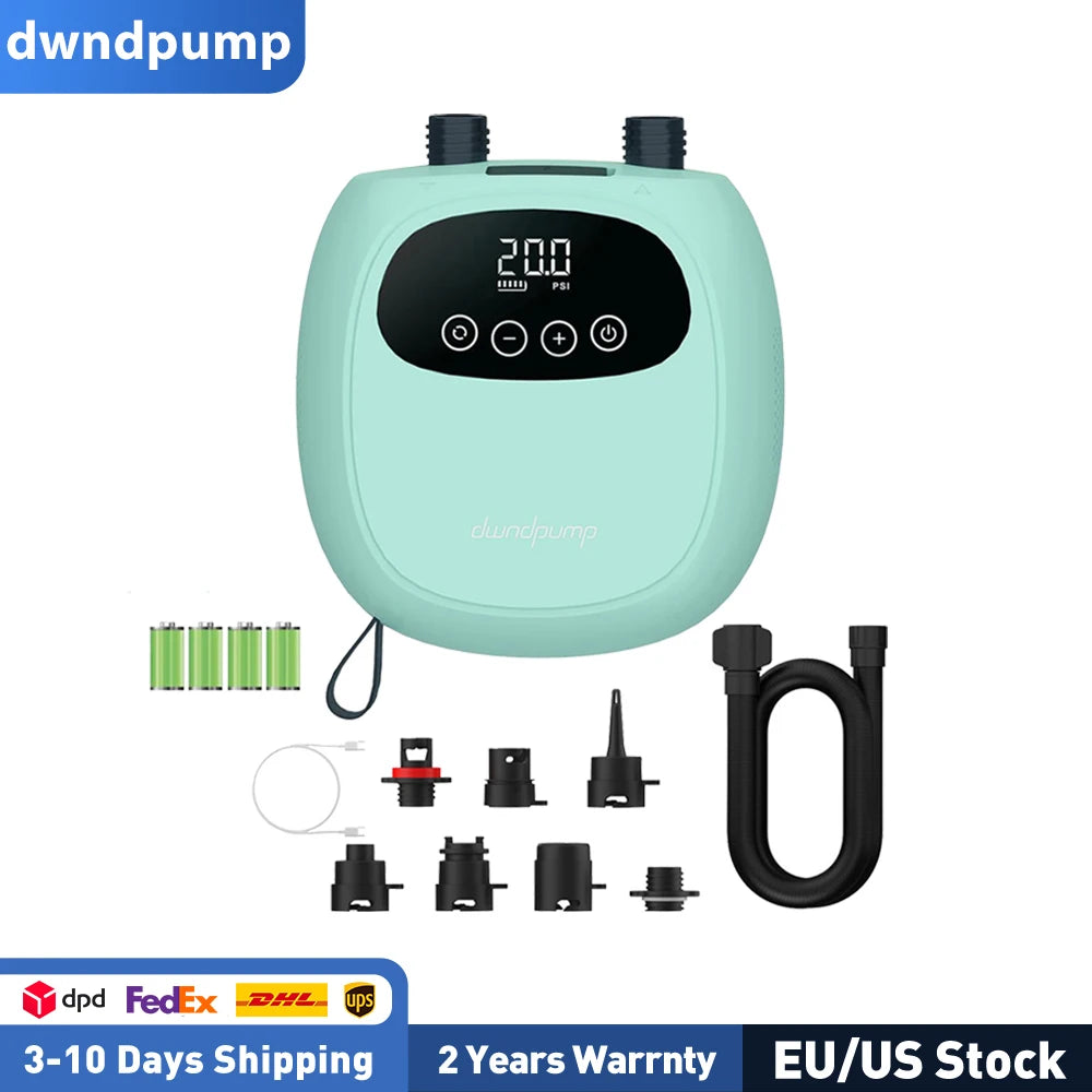 Electric 20PSI SUP Pump 38.48Wh Battery Paddle Board Inflation for Kayak Boat Tent Surfing Board Stand Up